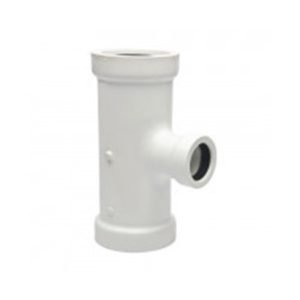 Tee Reducida PVC Radio Corto Unión Mecánica