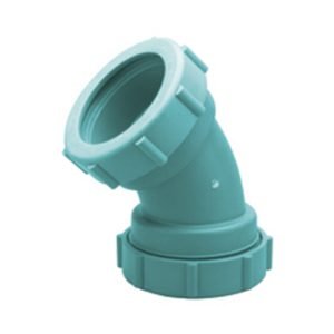 Semicodo 45 PP-F Desagüe Químico Z9A-E45 Zurn Wilkins