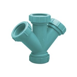 Yee Doble PP-F Desagüe Químico Z9A-YY Zurn Wilkins