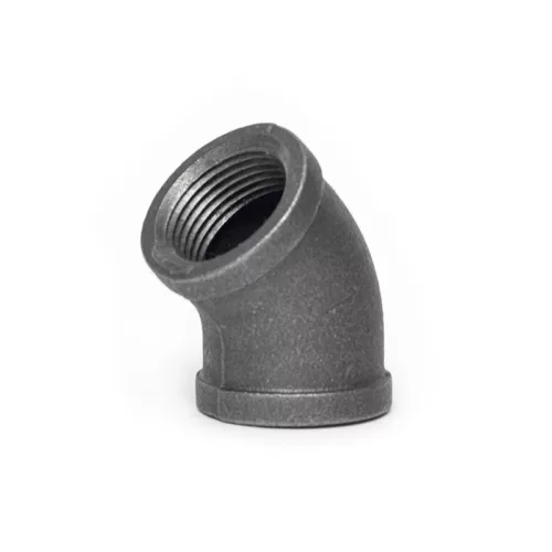 Semicodo 45° Hierro Negro x 150
