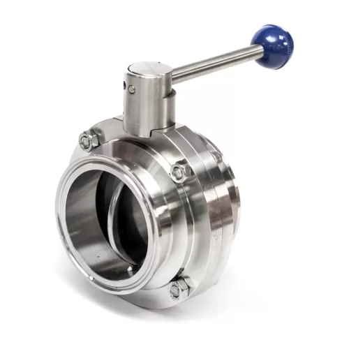 Válvula Mariposa Inoxidable Sanitaria Tipo Clamp