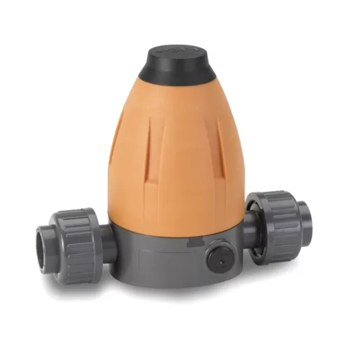 Válvula de Retención de Presión Tipo 586 Uniones con Tomas de Fusión Métricas Sin Manómetro Georg Fischer