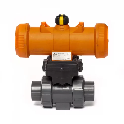 Válvula Bola PVC con Actuador Georg Fischer ref. 233