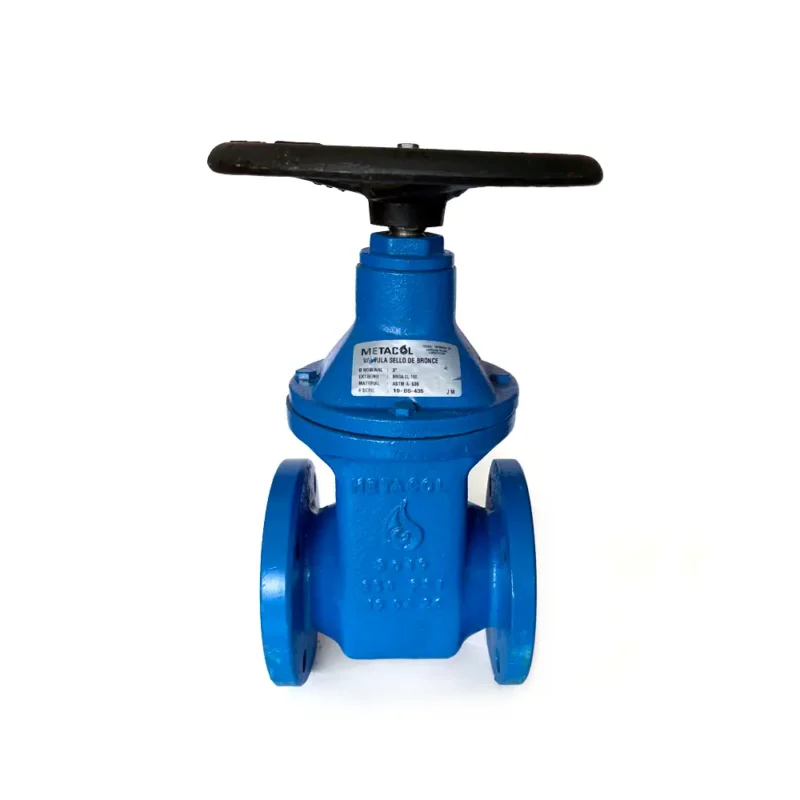 Válvula Cortina Sello Bronce Vástago No Ascendente Bridada